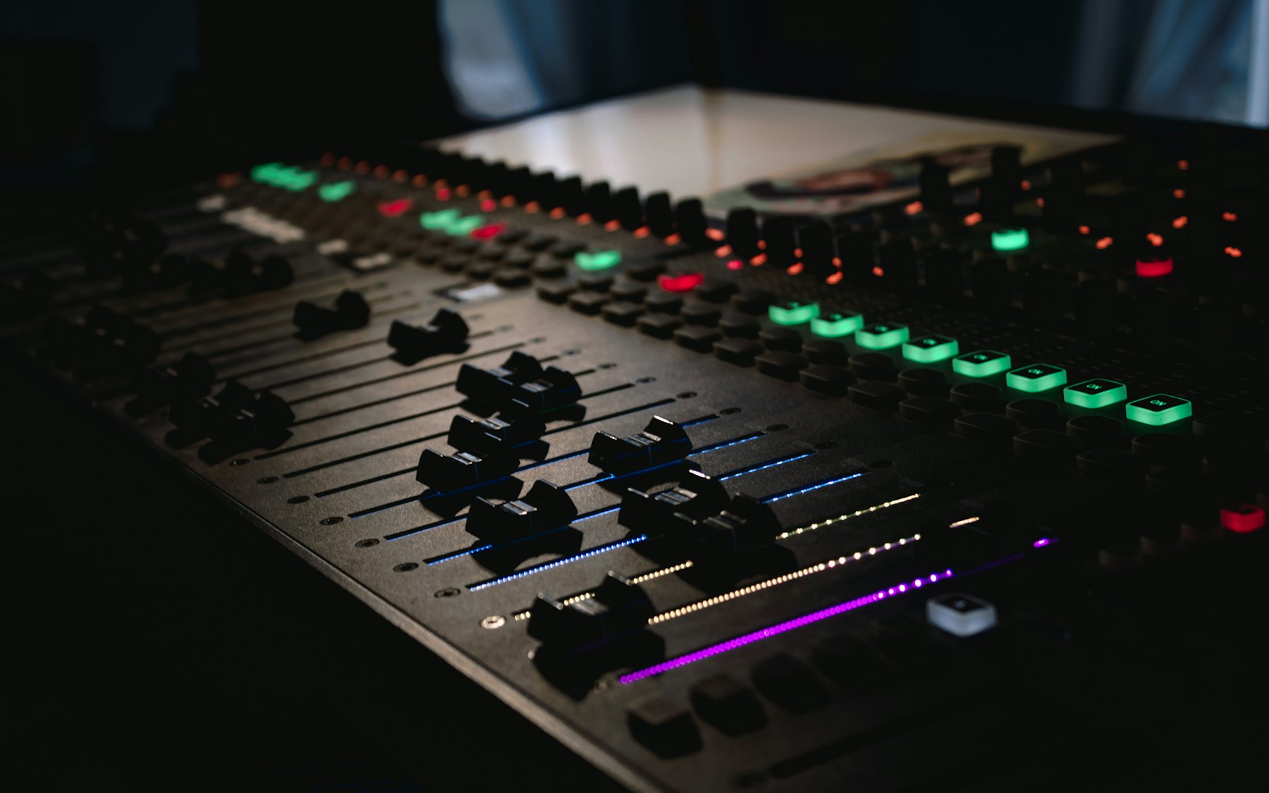 Mixing console